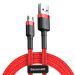 Kabel nylonowy wytrzymały USB/micro USB QC3.0 1.5A 2m -czerwony CAMKLF-C09 Baseus Cafule